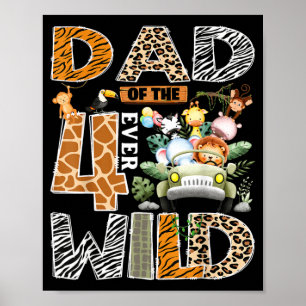 Poster Pai dos Quatro Sempre Selvagem Safari 4º Aniversár