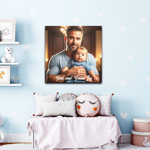 Poster Pai e Baby Sweet 1 Fotografia Personalizada