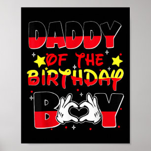 Poster Pai E Pai Da Festa Da Família Birthday Boy