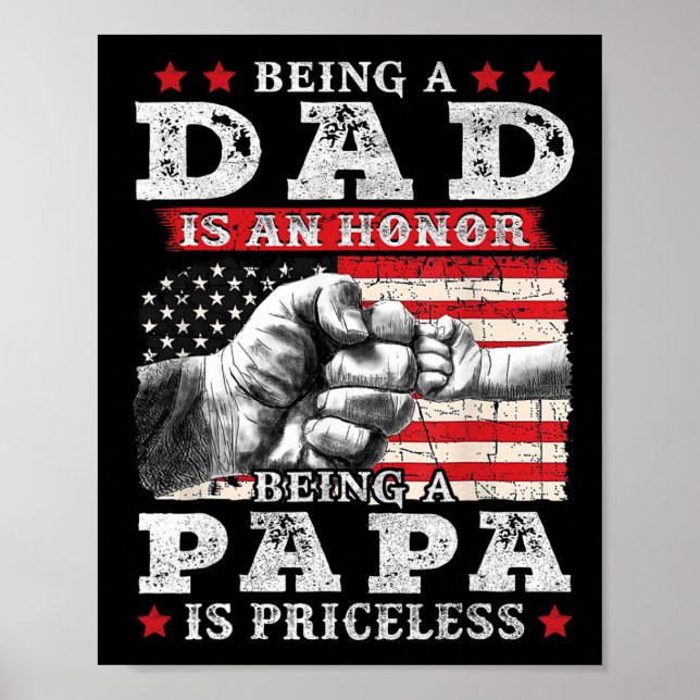 Poster Pai É Uma Honra Ser Papa É Pais Imprestáveis Da (Frente)