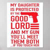 Pai Engraçado Do Pai Protetor Da Teia Menina