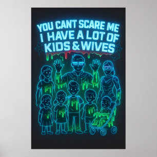 Poster Pai Engraçado Presente da Família Zombie - Você nã