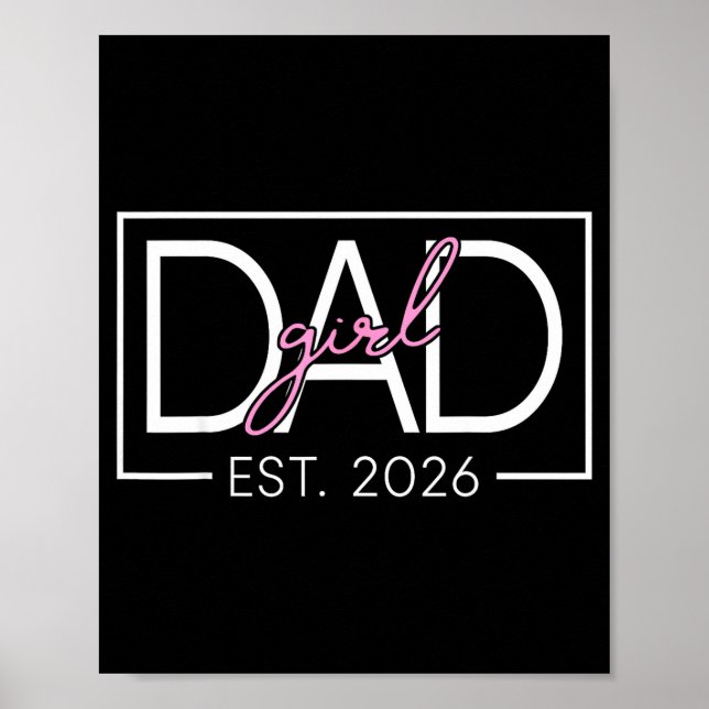 Poster Pai Esperando de Menina Est 2026 Dia dos Pais (Frente)