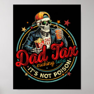 Poster Pai esqueleto tax garantindo que não envenenar men