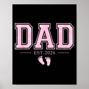 Poster Pai Est 2026 Dia dos Pais Primeira Vez Pai de Meni