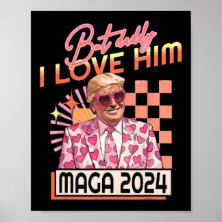 Poster Pai Eu Amo-Lo Maga 2024 Donald Trump Back 4th O