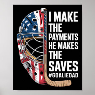 Poster Pai Goleiro de Hóquei no Gelo