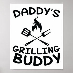 Poster Pai Griling Buddy - Churrasco infantil