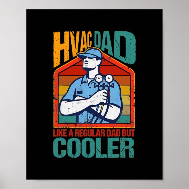 Poster Pai HVAC, mas o melhor técnico do HVAC (Frente)