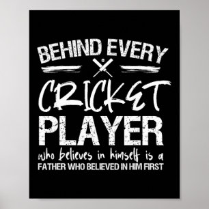 Poster Pai jogador de críquete