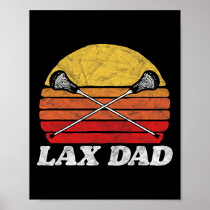 Poster Pai Lax Vintage X Crossed Lacrosse Sticks 80s Suns