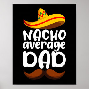 Poster Pai Nacho Médio Cinco de Maio Papai Mexicano