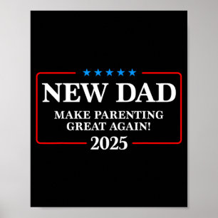 Poster Pai Novo Engraçado Est 2025 Faça a Paternidade Gra