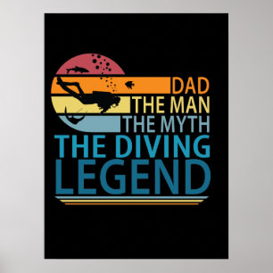 Poster Pai O Homem O Mito A Lenda De Mergulho