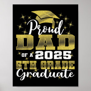 Poster Pai Orgulhoso de Graduado da 5ª Série 2025 Ensino