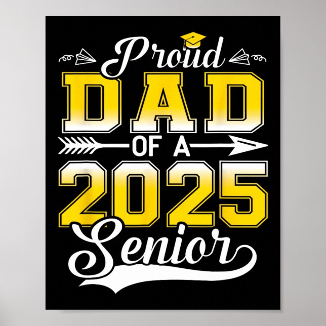 Poster Pai Orgulhoso De Um Formando De Mais velho 2025 (Frente)