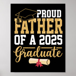 Poster Pai Orgulhoso De Um Graduado Em 2025 Senior Cl De