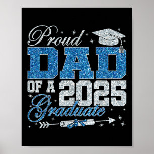 Poster Pai Orgulhoso Engraçado De Um Graduado De 2025 Fam
