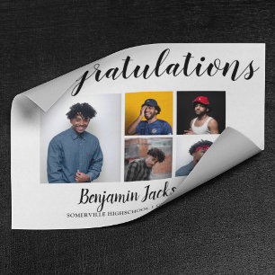 Poster Pai Orgulhoso Moderno   5 Graduação de Fotografias