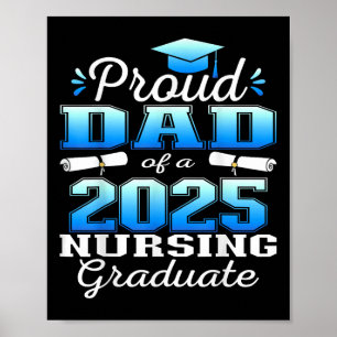 Poster Pai Orgulhoso Turma De 2025 Graduado Em Enfermagem