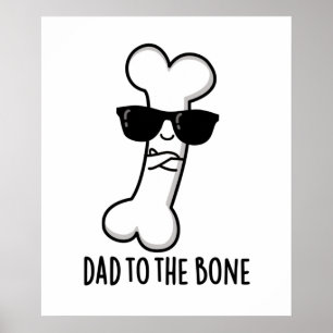 Poster Pai Para A Anatomia Do Osso Engraçado