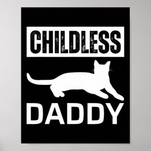 Poster Pai para gatos sem filhos 2024