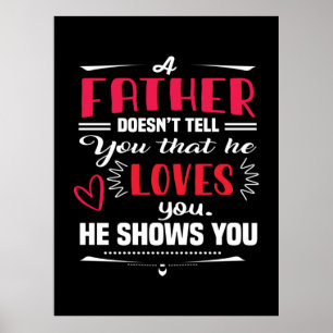 Poster Pai Presente Que Um Pai Não Diz