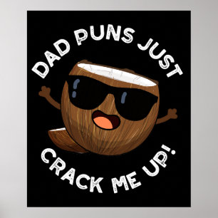 Poster Pai Puns Me Pacha Engraçado Coco Engraçado Pun Esc