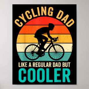 Poster Pai que pedala como uma bicicleta normal, mas mais
