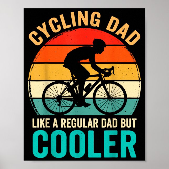 Poster Pai que pedala como uma bicicleta normal, mas mais (Frente)