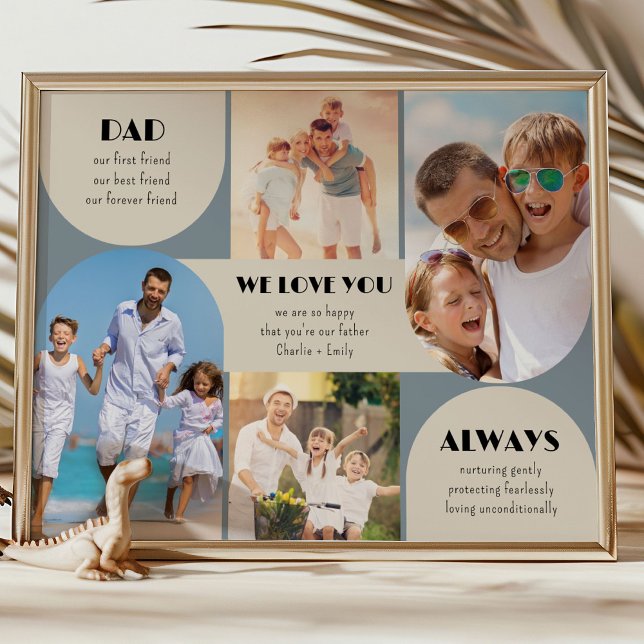 Poster Pai Que Sempre Te Ama Foto Moderna 4 (Photo Display poster - order professionally printed or as a printable digital download)