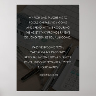 Poster Pai rico vs Pai fraco - Motivação monetária