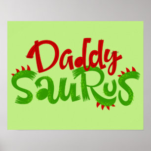 Poster Pai Saurus Dinosaur Lettering