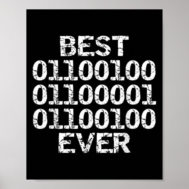 Poster Pai Sempre Em Engenheiro De Software De Código Bin (Frente)
