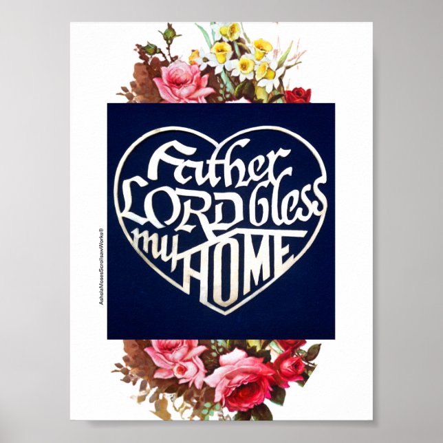 POSTER PAI SENHOR ABENÇOE MINHA HOMENAGEM (Frente)