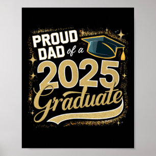 Poster Pai Sênior 2025 Orgulhoso Pai De Um Graduado Da Tu
