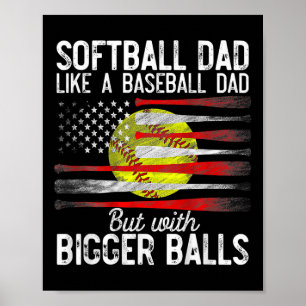 Poster Pai Softbyll Vintage Como Um Pai Bysebyll Bandeira