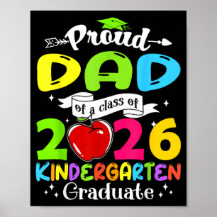 Poster Pai super orgulhoso de graduado em 2026 família in