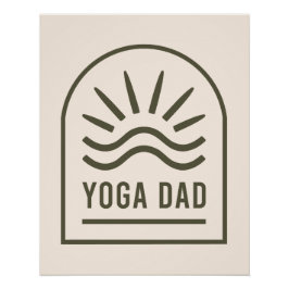 Póster Pai Yoga zen espiritual yogi boho estético