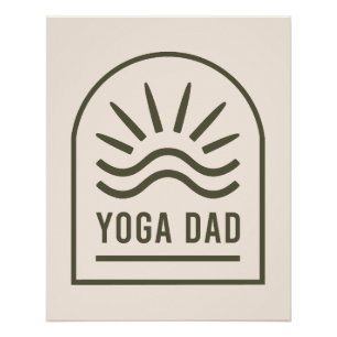 Póster Pai Yoga zen espiritual yogi boho estético