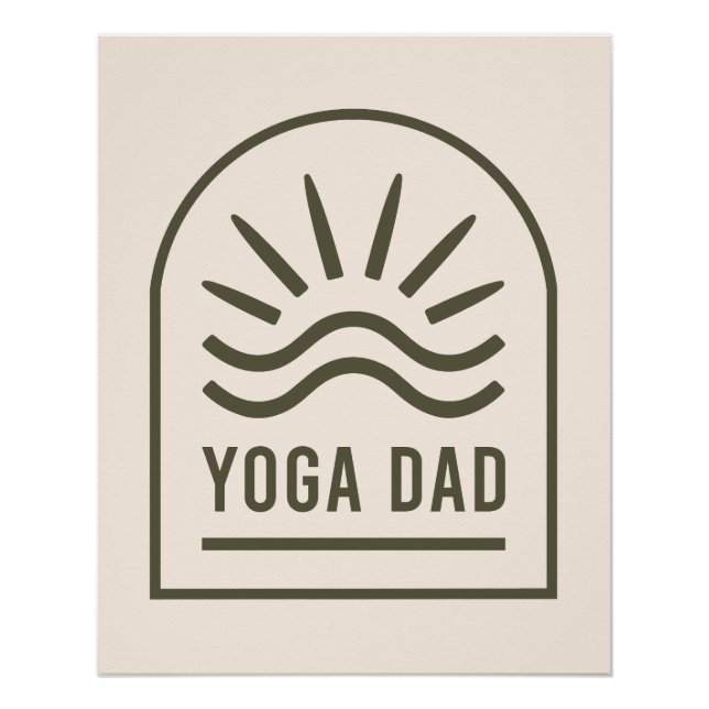 Póster Pai Yoga zen espiritual yogi boho estético (Frente)