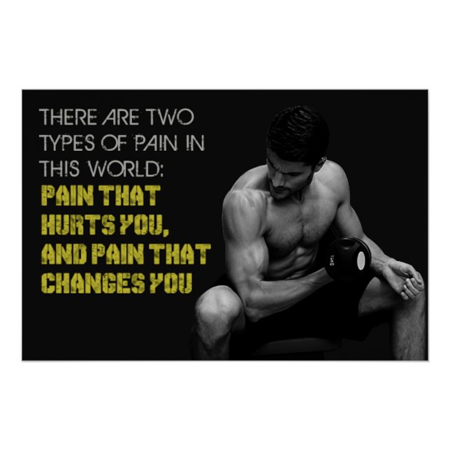 Póster Pain That Changes You Motivational Poster (Frente)