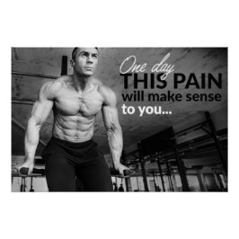 Póster Pain Will Make Sense Motivational Poster