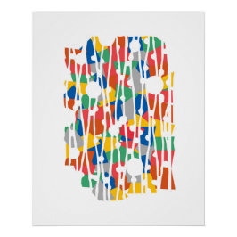 Póster Painéis Vibrantes: O Tempo de Reprodução Bloqueia