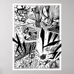 Poster Painel Black Clover Manga (Mansão Preto) com estil