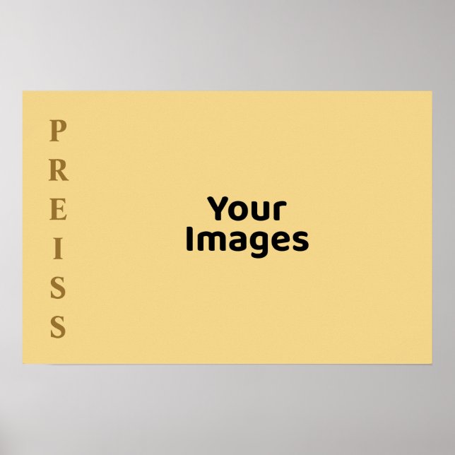 Poster Painel de Exibição de Foto da Família com Nome Cha (Frente)