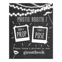 Painel de foto para casamento em quadro-negro
