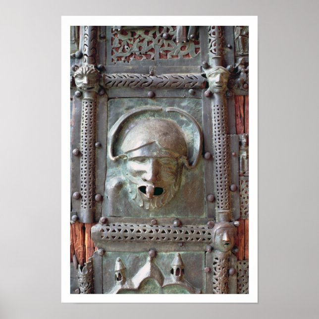 Poster Painel de Gargoyle da porta esquerda do portal, 1 (Frente)