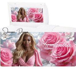 Poster Painel de Inserção de Caixão Funeral de Rosas Cor-