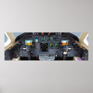 Póster Painel de instrumento da citação XLS de Cessna